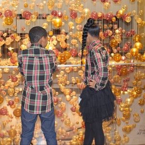 J. Crew Crewcuts plaid button down shirt